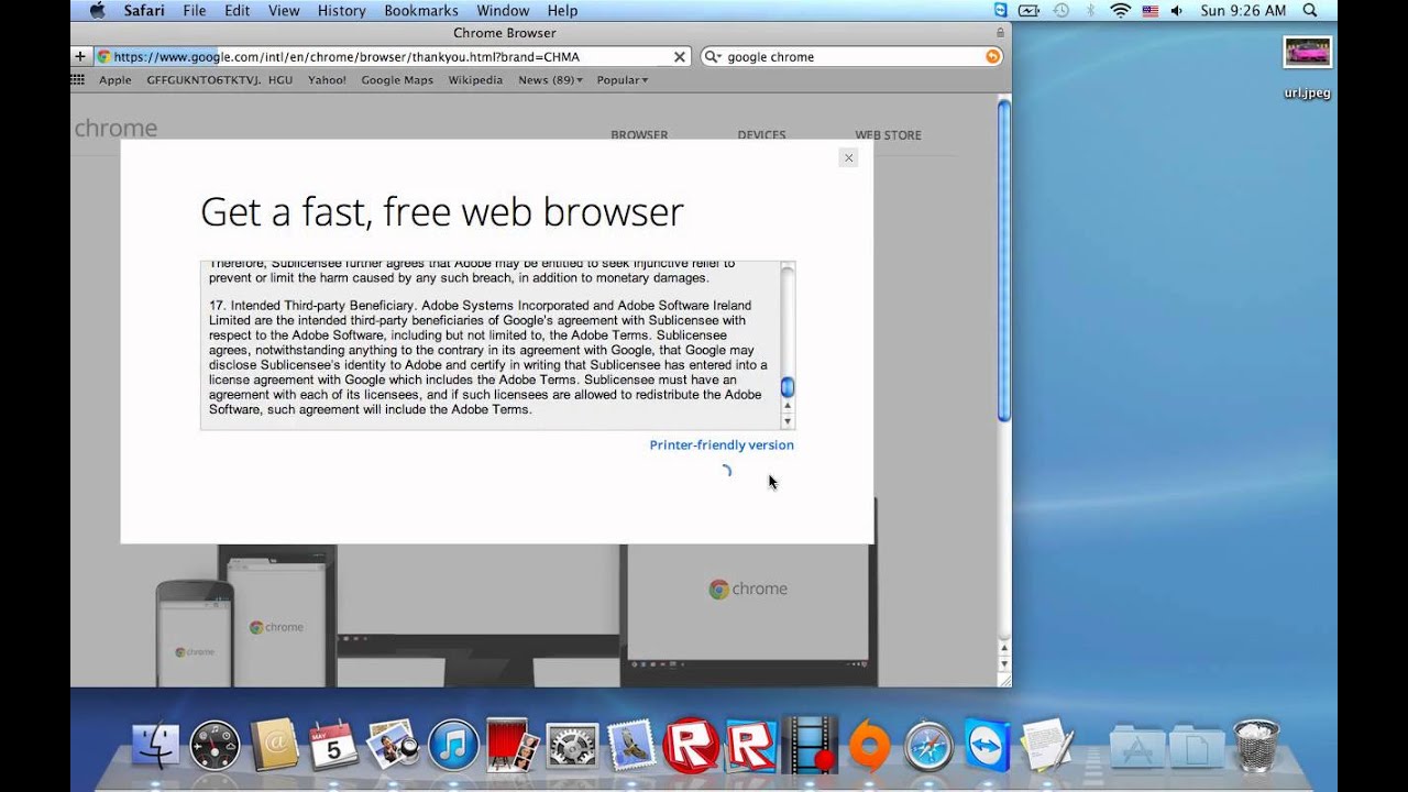 download google chrome for mac os x 10.5.8